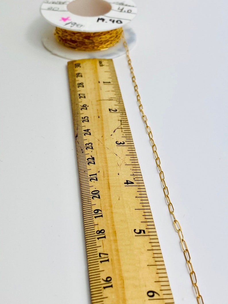 Small elongated 14KGF Cable Chain SKU:S1606F