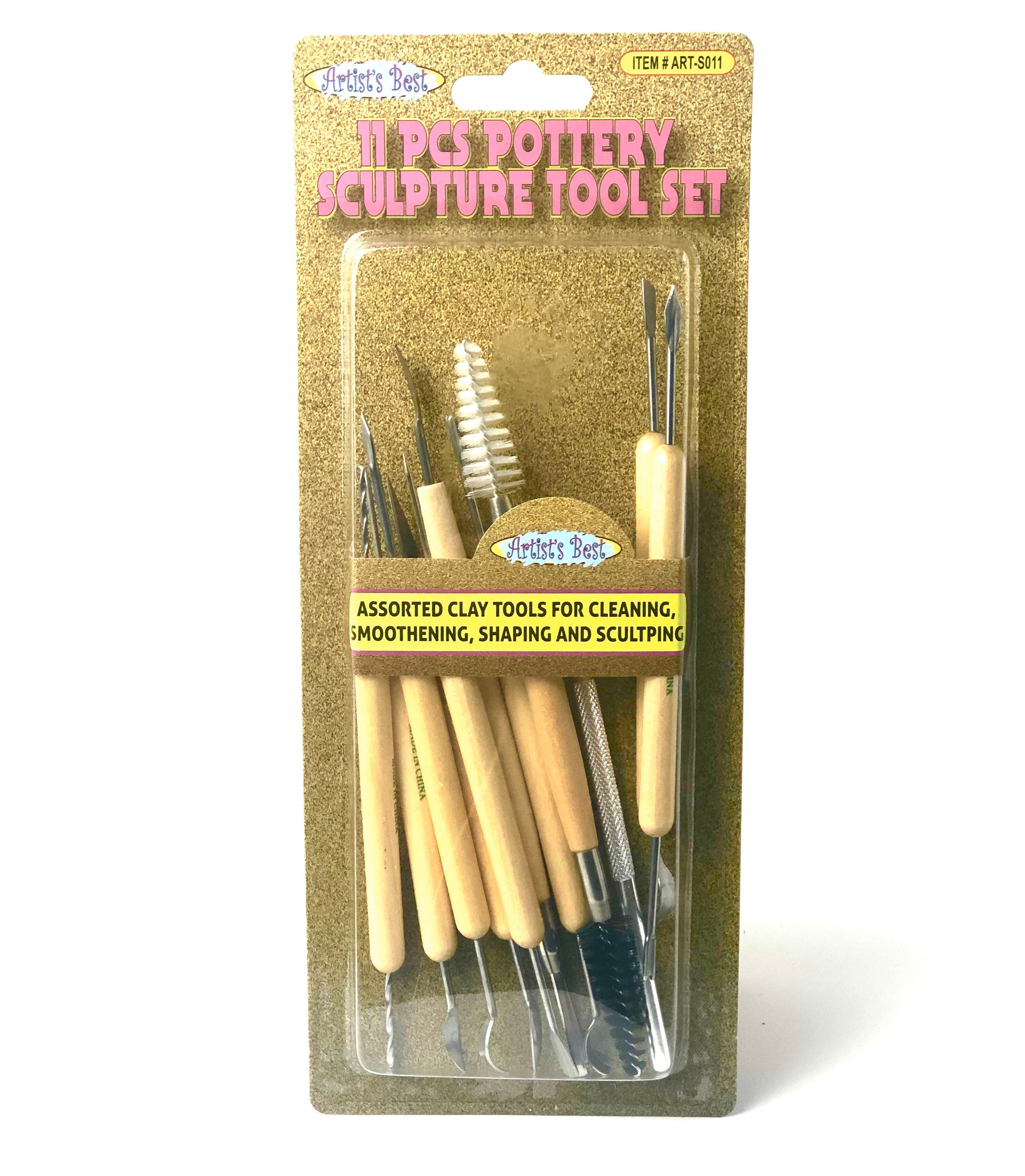 11 pcs pottery sculpture tool set , SKUARTS011
