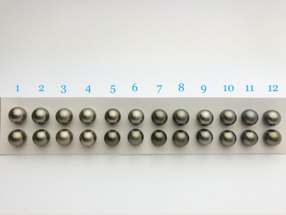 11mm Tahitian Loose Matched Pearls, Round 11mm (152)