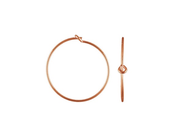 70x20.0mm Wire Beading Hoop, 14k gold filled. Made in USA #4811804