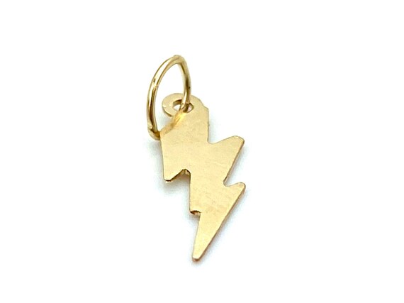 14KGF Lightning Charm , Sku#672-C