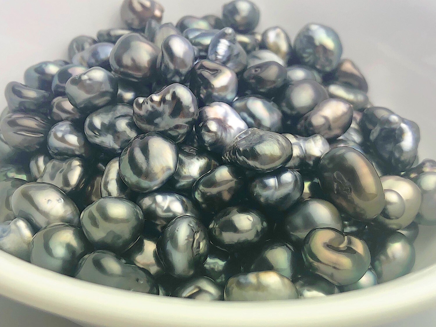 Giant Keshi Tahitian Pearls Natural Color Loose Pearls Etsy