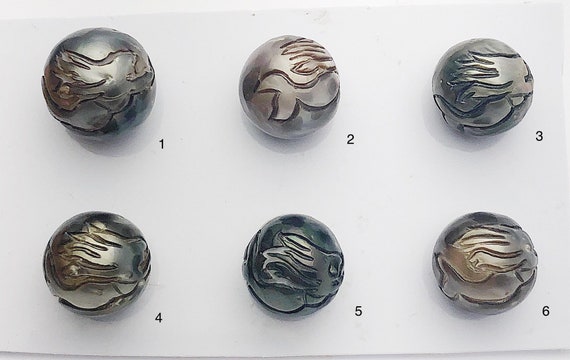 Carved Mermaid Tahitian Pearl 11-13mm (753)