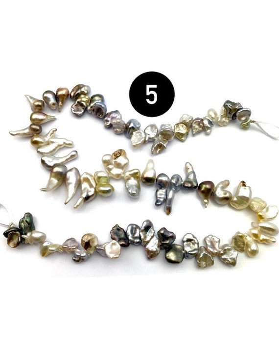 100% natural Tahitian Keshi pearl strand, SKU#11189
