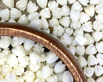 Small Mother Of Pearls Pikake Bead, Mother Of Pearl Beads, Sku#M297