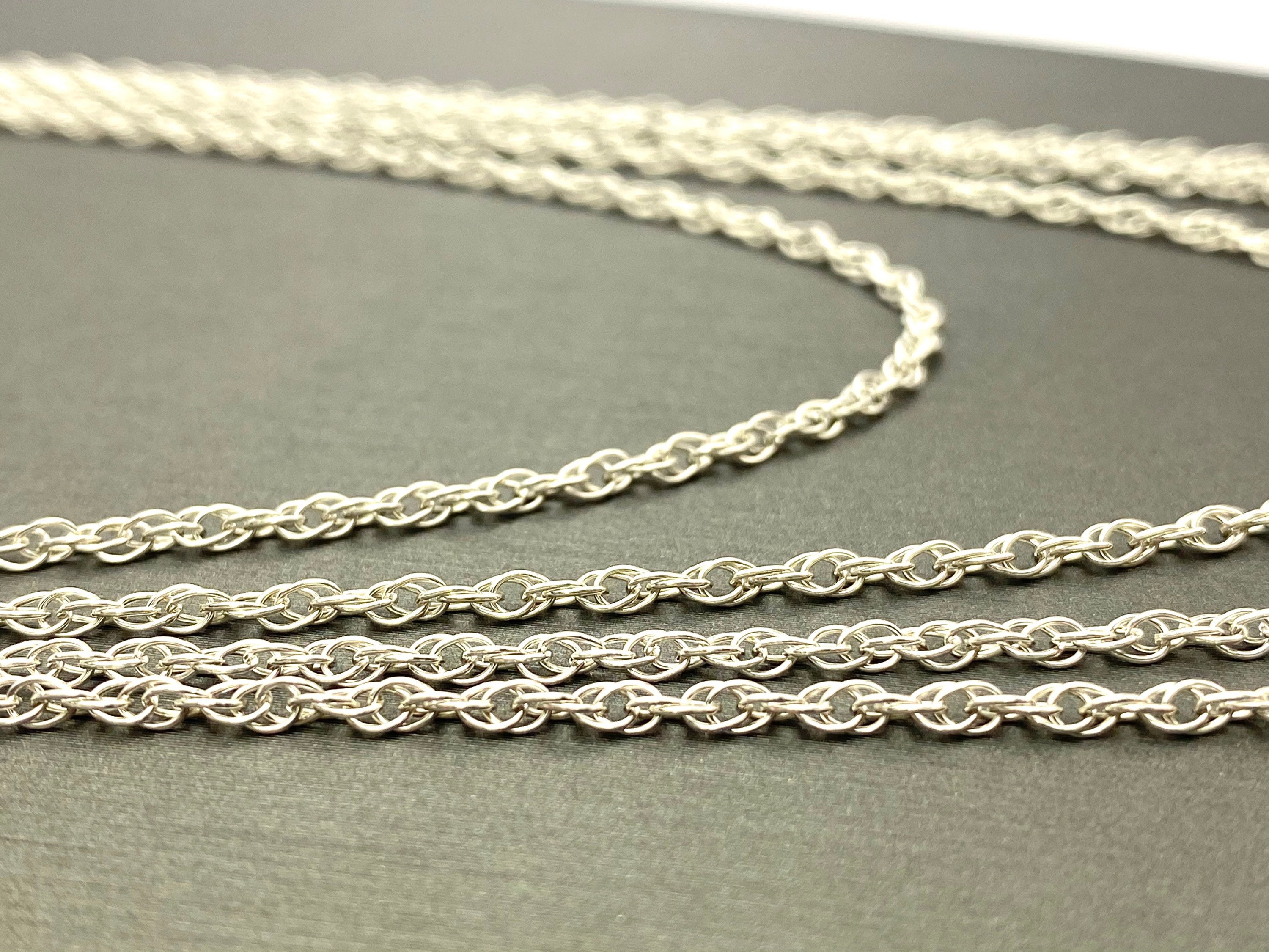 Sterling Silver Double Rope Chain 18” 20” 22” 24”, Sku15R