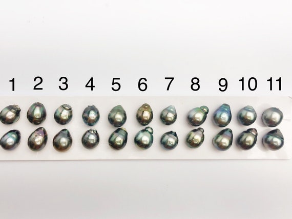 11mm Tahitian Loose Matched Pearls, Drop (264)