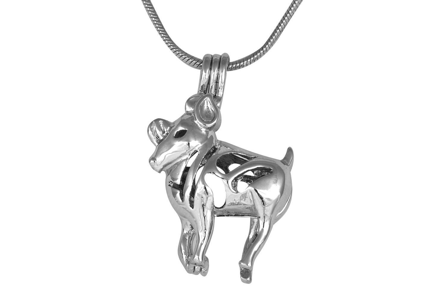 CLOSEOUT SPECIAL - Cage Pendant Sterling Silver or White Gold Plated ...