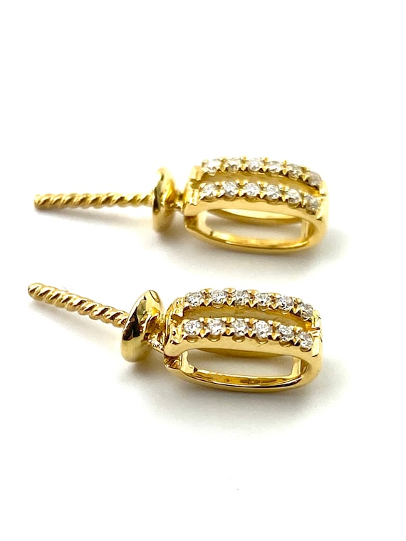 14K solid yellow gold bail , SKU# 20099-18K