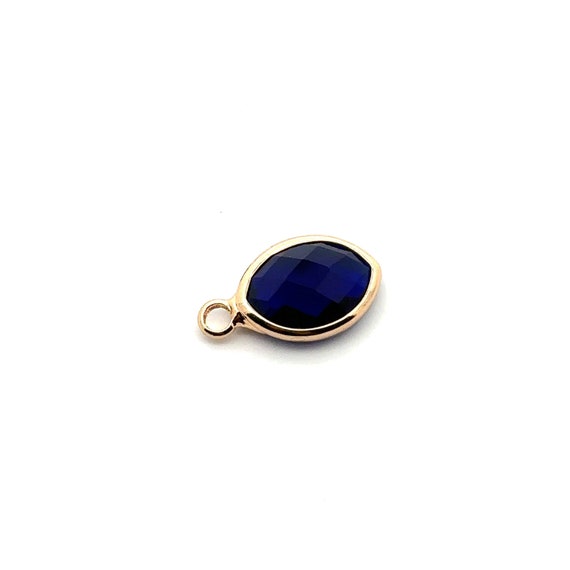 Royal blue Crystal charm M2156