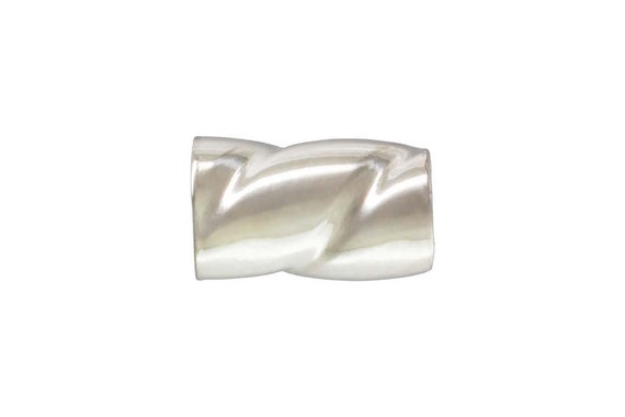 2.0x3.0mm (1.0mm ID) Twisted Tube, Sterling Silver. Made in USA. #500114TP