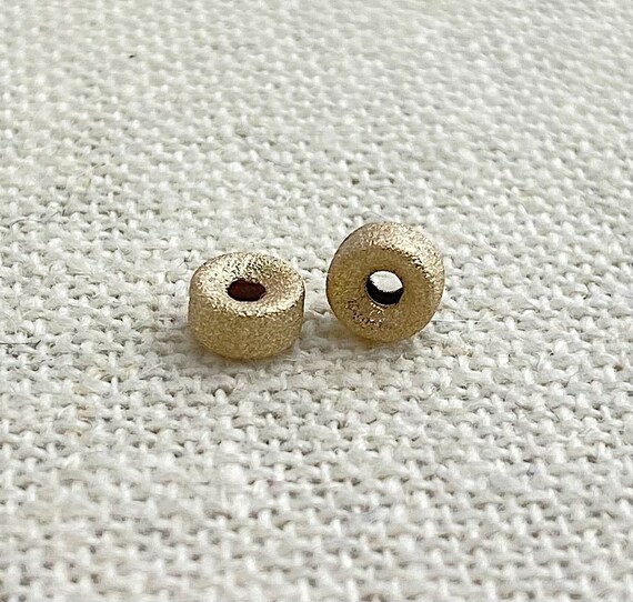 Gold Filled Stardust Rondelle 5.0mm (1.4mm Hole)