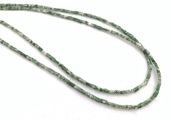 Green Dot Jasper Bead Strand