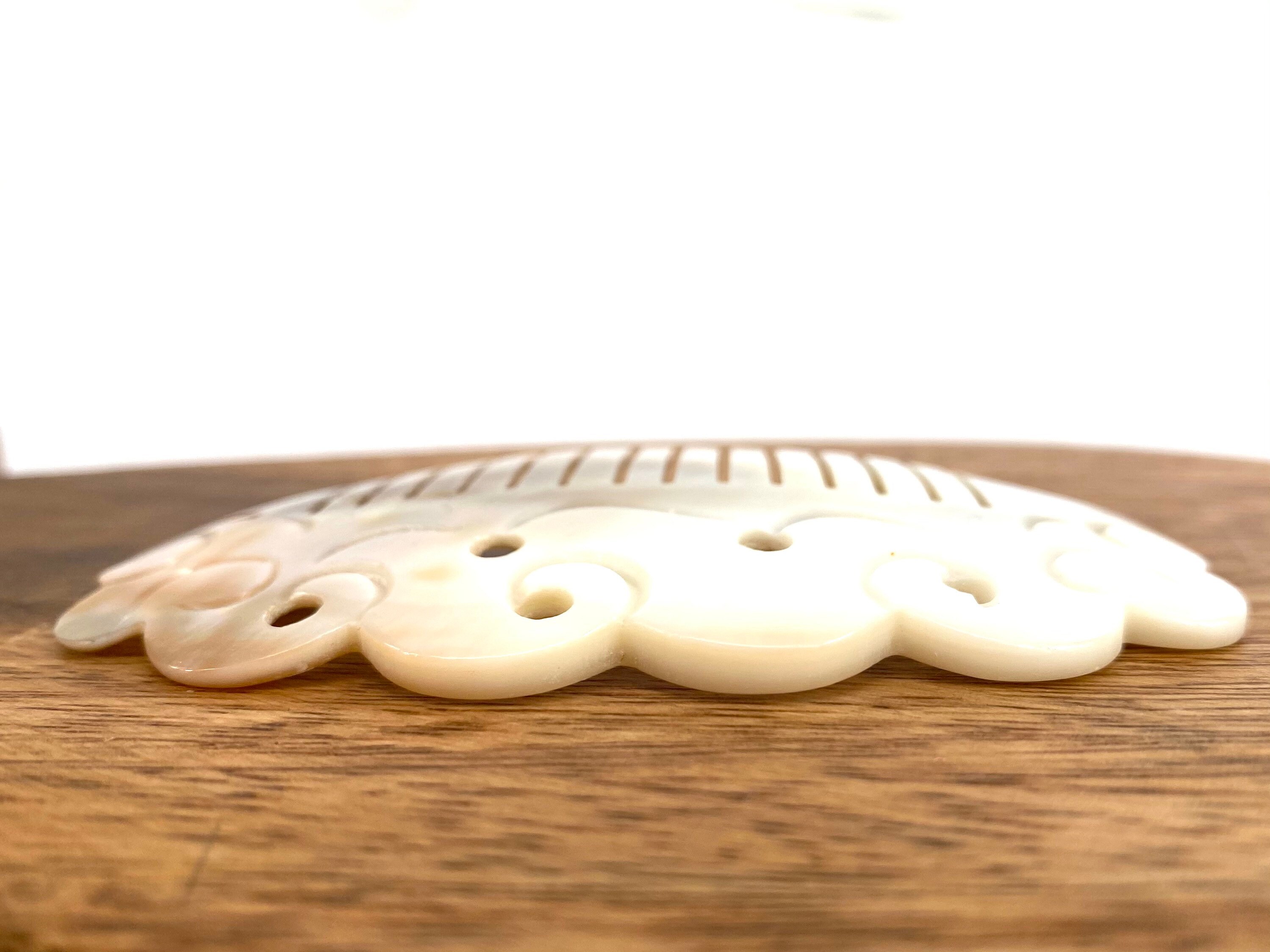 Mother Of Pearl Comb, Sku#M191-1