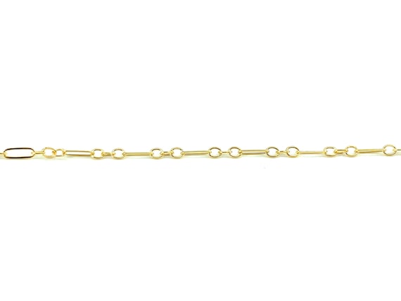 14KGF Elongated Link Chain, 14KGF, 14K Gold Filled, 14K Gold Fill, 14K Gold, Sku: S133F