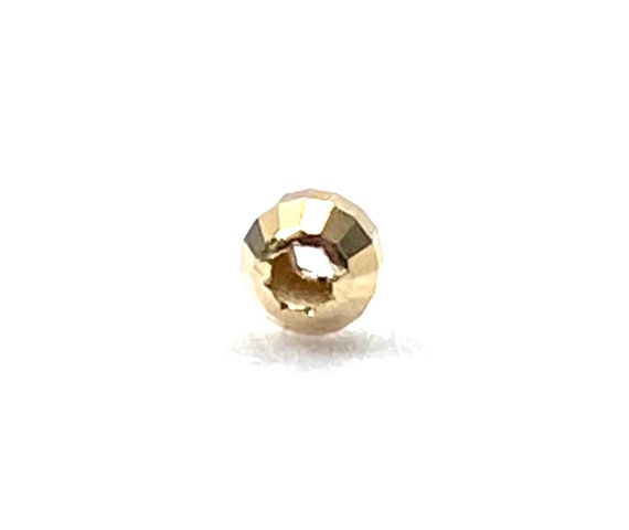 14K solid yellow gold beads, SKU# 1004925SMD