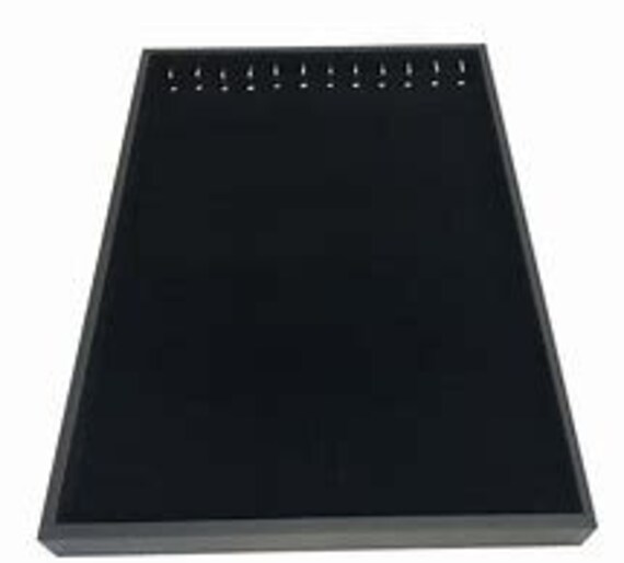 Single-Line Hook Necklace Display w/ Tray