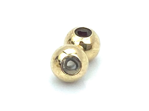 14KGF 4.0mm Bead (1.2mm ID Silicone) , Sku#4004740112