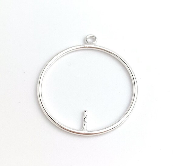 Round Drop w/Peg & Closed Jump Ring