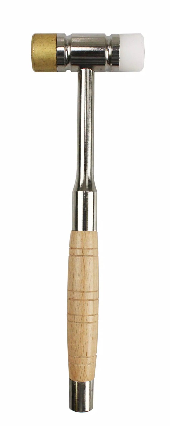 7" 3-In-1 Brass/Nylon Hammer