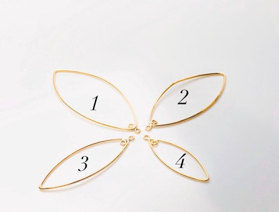 Beautiful 14KGf “ leaf “ shaped wire , 14K gold filled , sku# 638-5