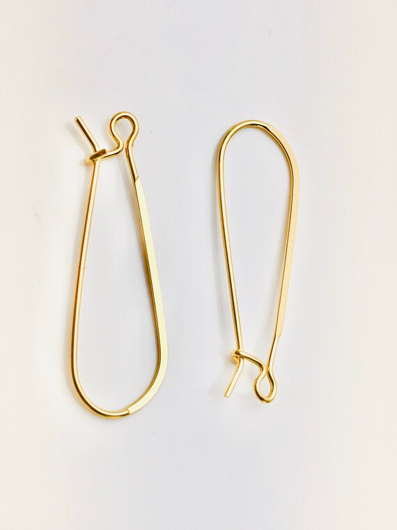 Stunning flat ear wire ( 14KGF ) , 14K Gold filled , sku #756-32