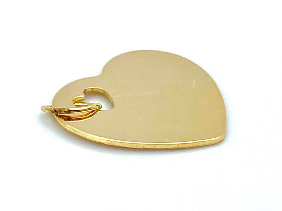 14KGF Heart Charm , Sku#2495