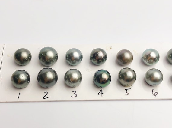 10-11mm Tahitian AAA Loose Matched Pearls, 10mm Round (205)