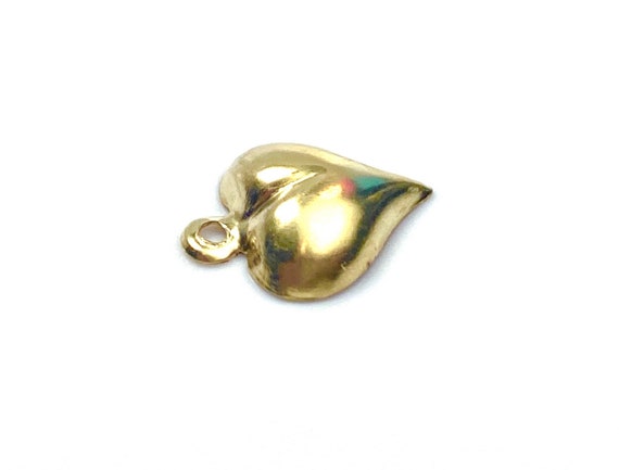 Beautiful 14KGF heart charm , 14K gold filled , SKU # 400C38