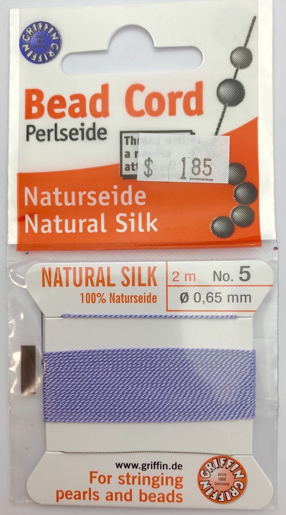 Lilac Bead Cord - Perlseide