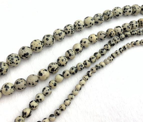 Dalmatian Jasper Bead Strand Sku#M2907