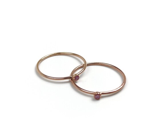 14kRGF 2mm Pink Ring