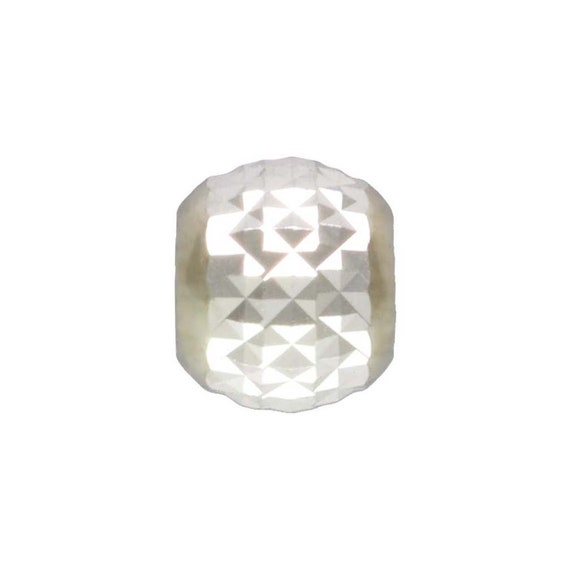 2.5mm Pyramid Cut Bead 1.2mm Hole, Sterling Silver. Made in USA. #5004625P