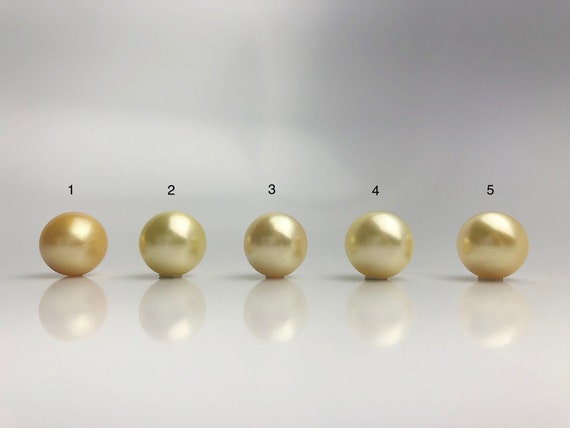 16mm - Golden South Sea Loose Pearls - Round - AA - 50% Percent Off Special, South Sea (#575 No. 1-5)