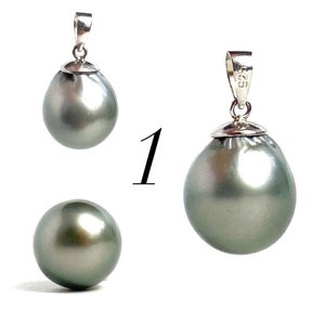 Argent sterling, pendentif perle de Tahiti, SKU # 11136