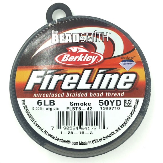 Braided Bead Thread Smoke 6lb