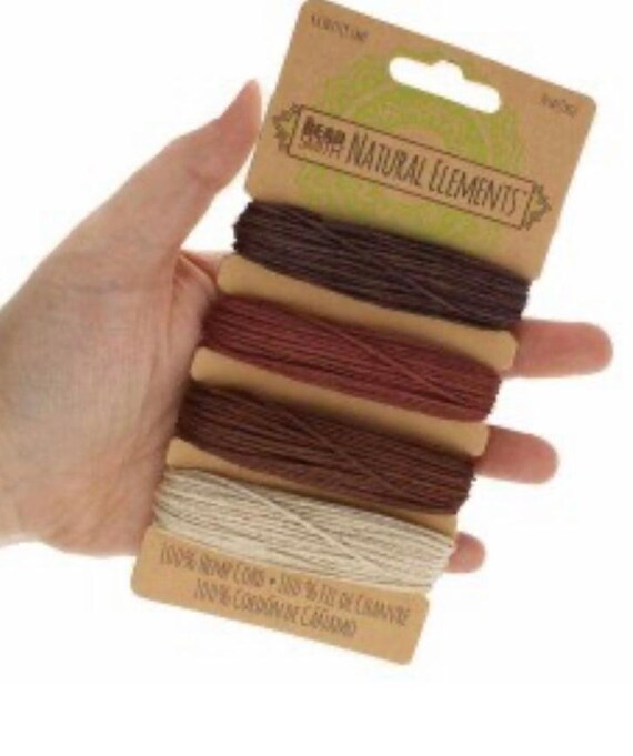 Hemp 4 color card, 1.0mm, Bronze shades, SKU#HEMP4275
