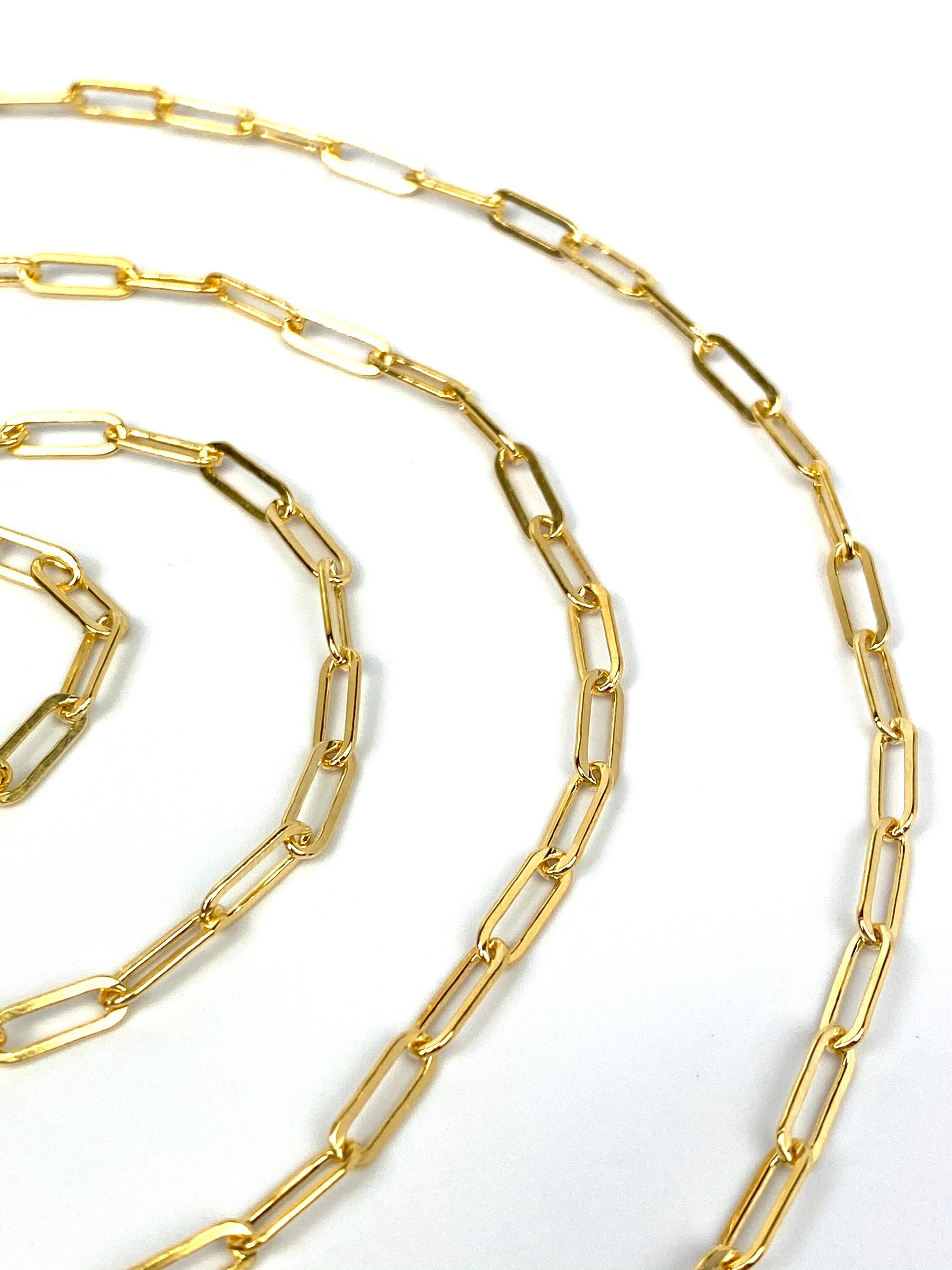 1mm 8mm elongated beveled 14kgf chain 14k filled sku fill