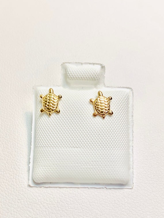 Small Turtle Earrings 14k Gold Filled 1032-4