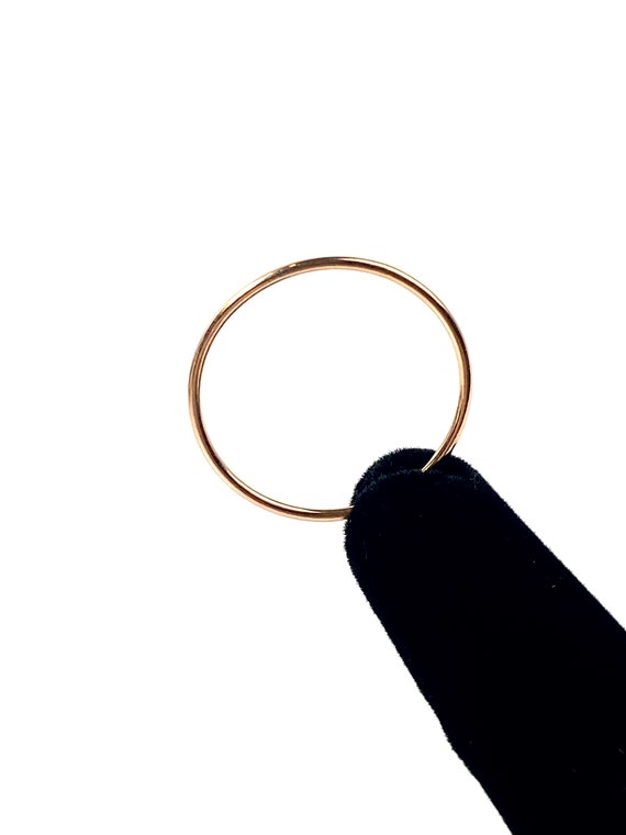 Sleek 14KRGF Stacking Ring, 14K Rose Gold Filling