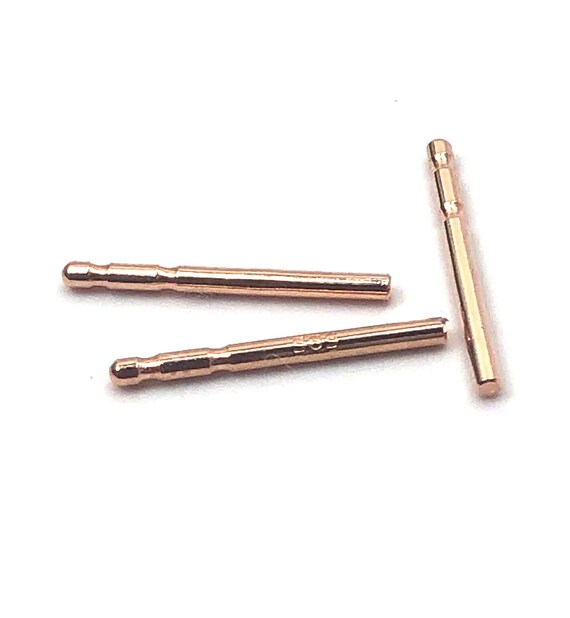 14K solid rose gold earring post, SKU# 14-28-509