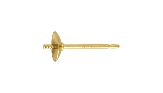 5.0mm Pearl Cup & Post GP, 14k gold filled. Made in USA. #4005884