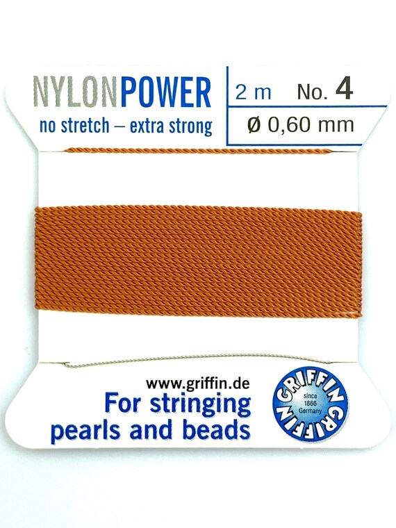 Nylon Power Bead Cord Cornelian