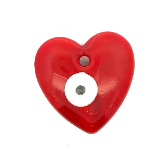 Evil eye, Heart shape bead, SKU#M3409