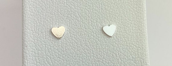 Sterling Silver Heart Stud Earring