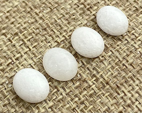 Mutton Fat Jade Oval Cabochon