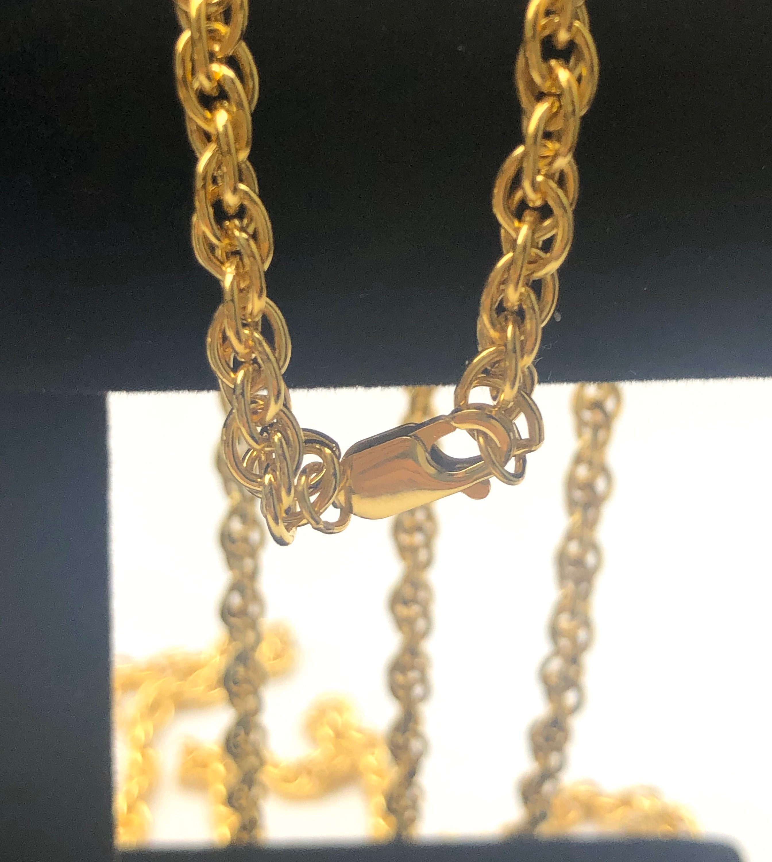 Double 14KGF rope chain , 14K gold filled , SKU 070774