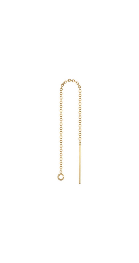 Threader Cable Chain w/Ring GP, 14k gold filled. Made in USA. #4006436CB2