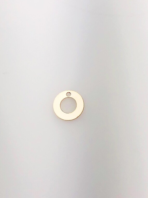 14K Gold Fill Cut Out Circle Charm, 8.9mm, Made in USA - 2324P1