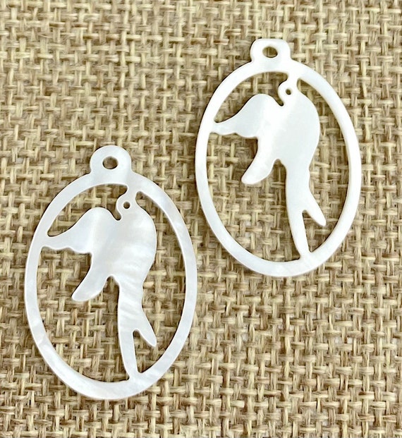 Mother of Pearl Bird Charm